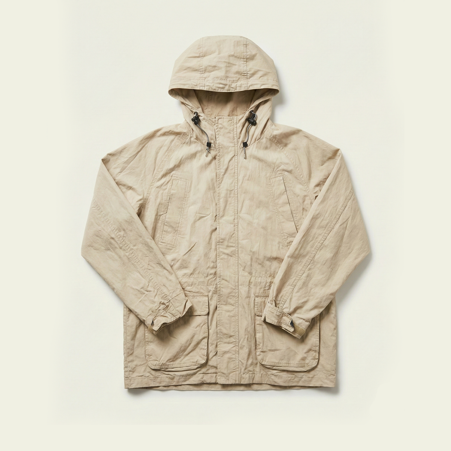 *THRIFTED* 90s vintage UNIQLO mountain parka, beige