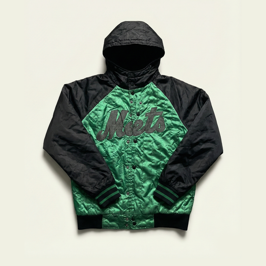 *THRIFTED* Vintage MLB New York Mets Quilted Satin Varsity Jacket