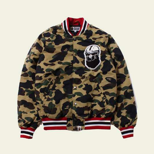 *THRIFTED* A Bathing Ape (BAPE) 1st Camo Varsity Jacket